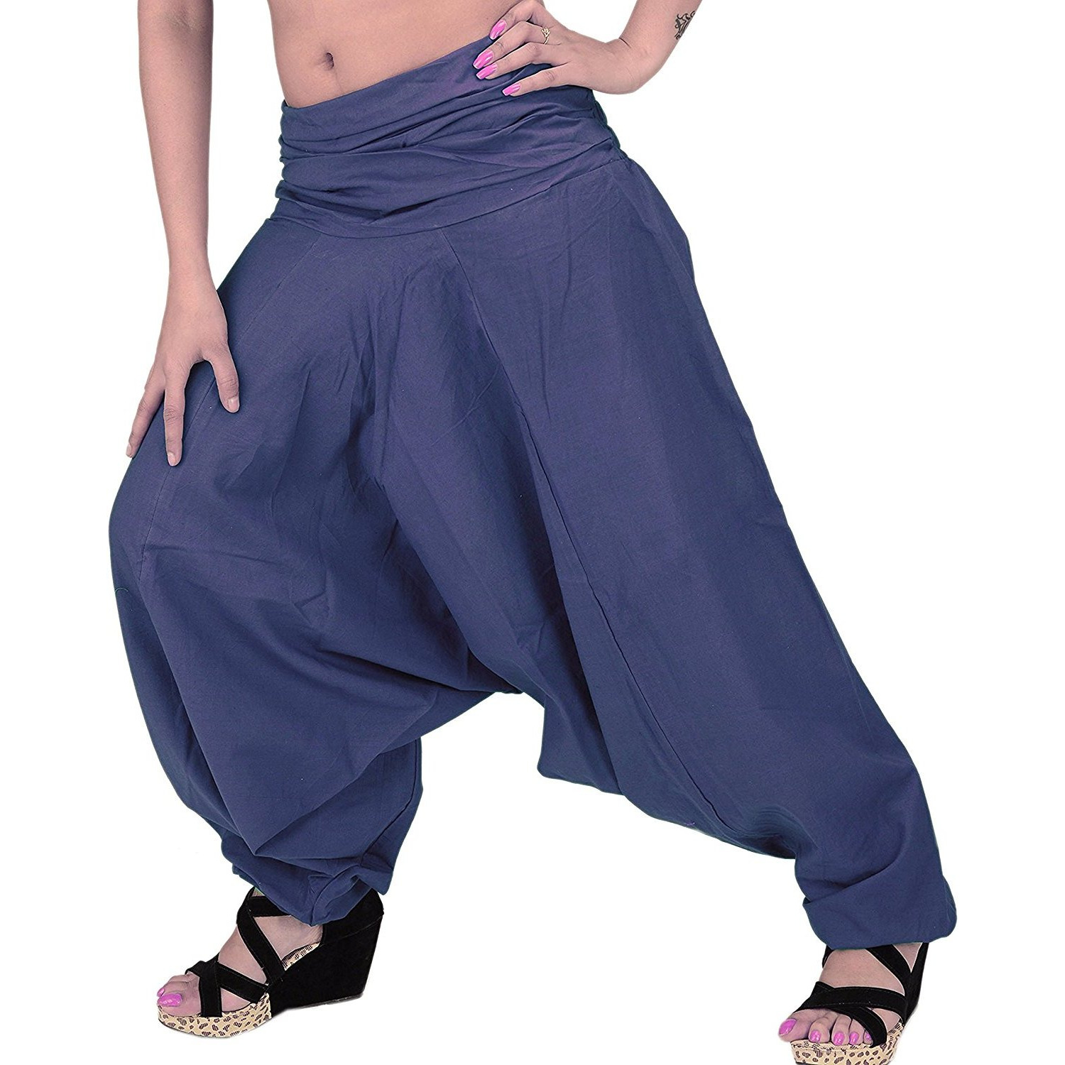 Winmaarc Pure Cotton Harem Indian Trouser Yoga Aladdin Harem Pants