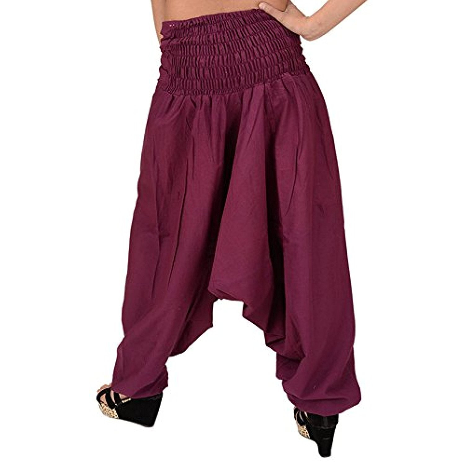 Winmaarc Pure Cotton Harem Indian Trouser Yoga Aladdin Harem Pants