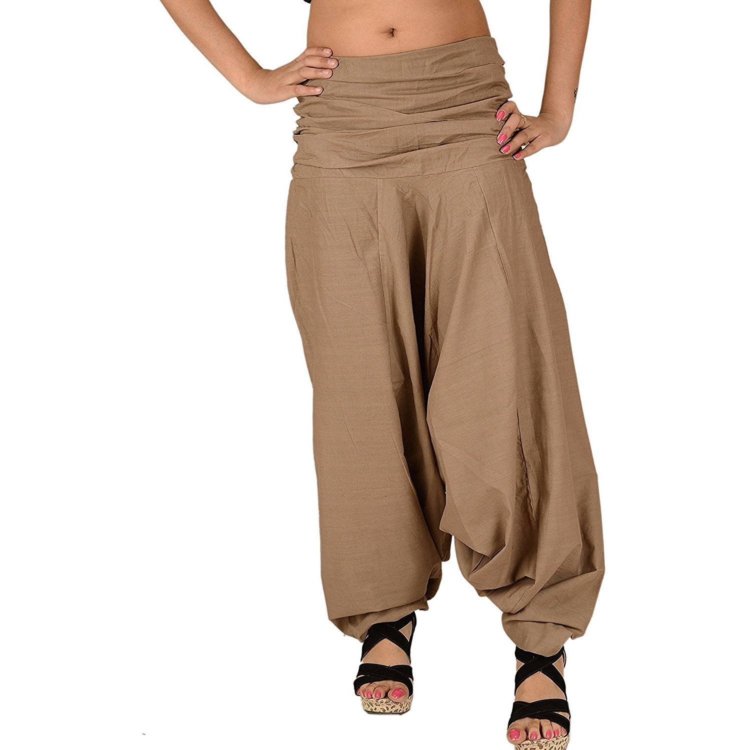 Winmaarc Pure Cotton Harem Indian Trouser Yoga Aladdin Harem Pants