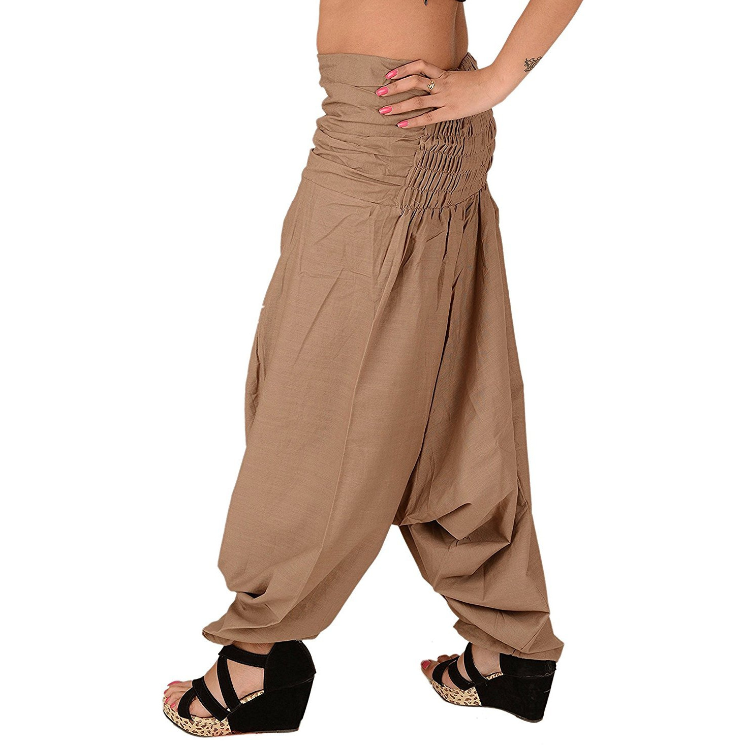Winmaarc Pure Cotton Harem Indian Trouser Yoga Aladdin Harem Pants