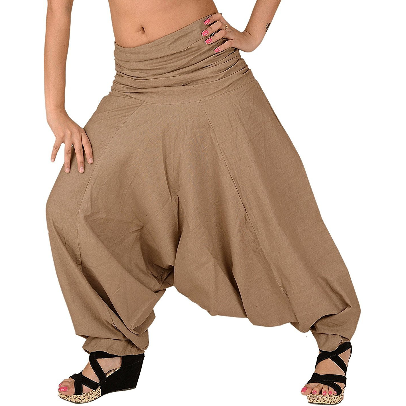 Winmaarc Pure Cotton Harem Indian Trouser Yoga Aladdin Harem Pants