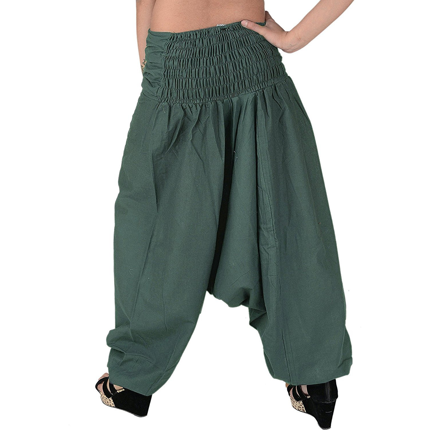 Winmaarc Pure Cotton Harem Indian Trouser Yoga Aladdin Harem Pants