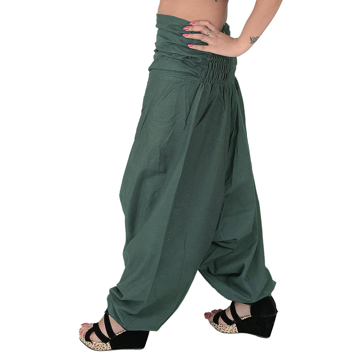 Winmaarc Pure Cotton Harem Indian Trouser Yoga Aladdin Harem Pants