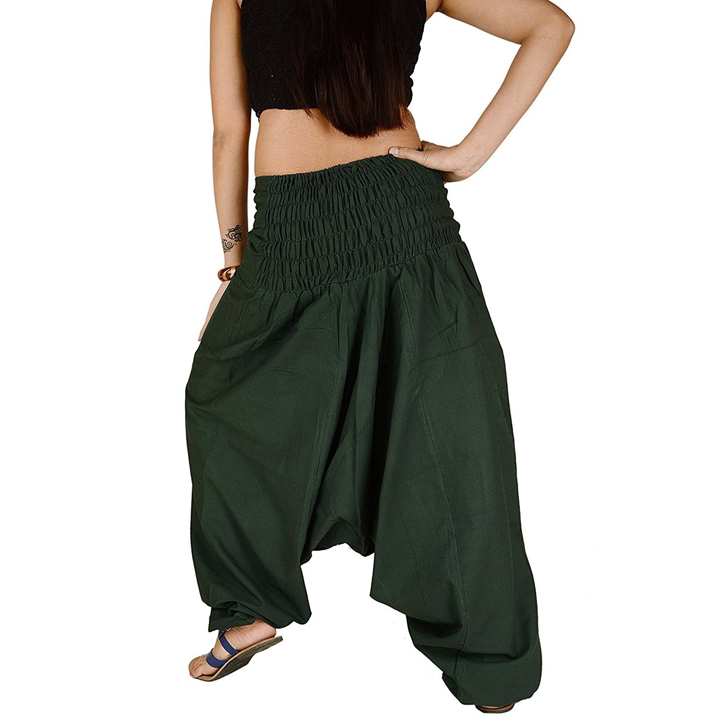 Winmaarc Pure Cotton Harem Indian Trouser Yoga Aladdin Harem Pants