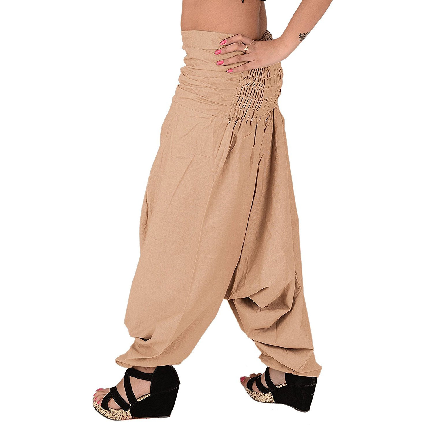 Winmaarc Pure Cotton Harem Indian Trouser Yoga Aladdin Harem Pants