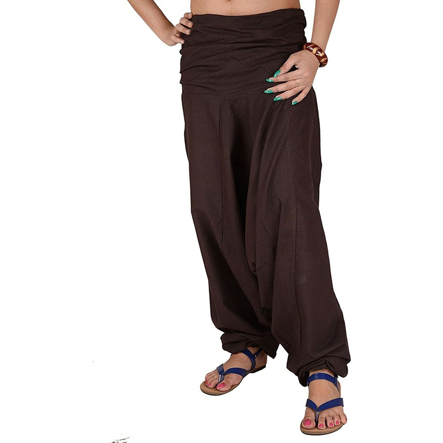 Winmaarc Pure Cotton Harem Indian Trouser Yoga Aladdin Harem Pants