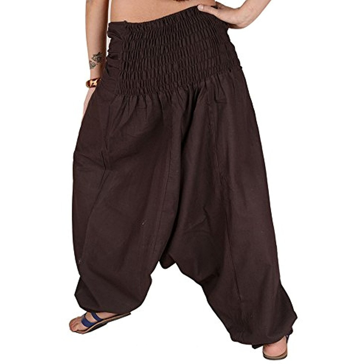 Winmaarc Pure Cotton Harem Indian Trouser Yoga Aladdin Harem Pants