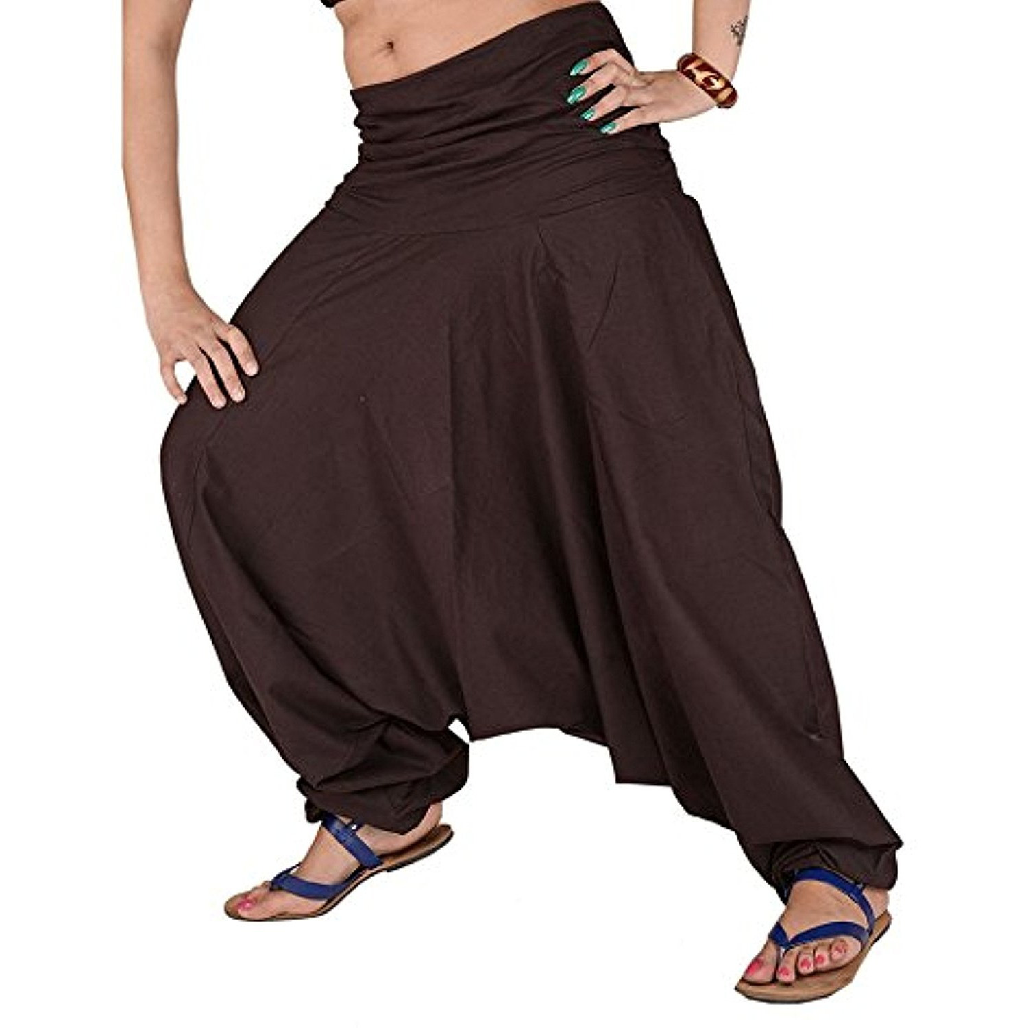 Winmaarc Pure Cotton Harem Indian Trouser Yoga Aladdin Harem Pants