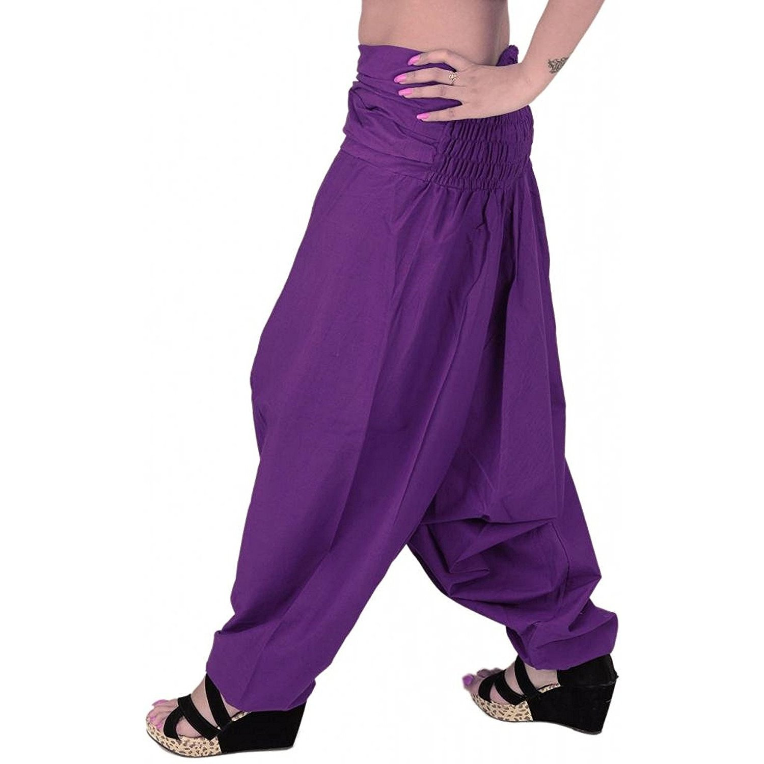 Winmaarc Pure Cotton Harem Indian Trouser Yoga Aladdin Harem Pants