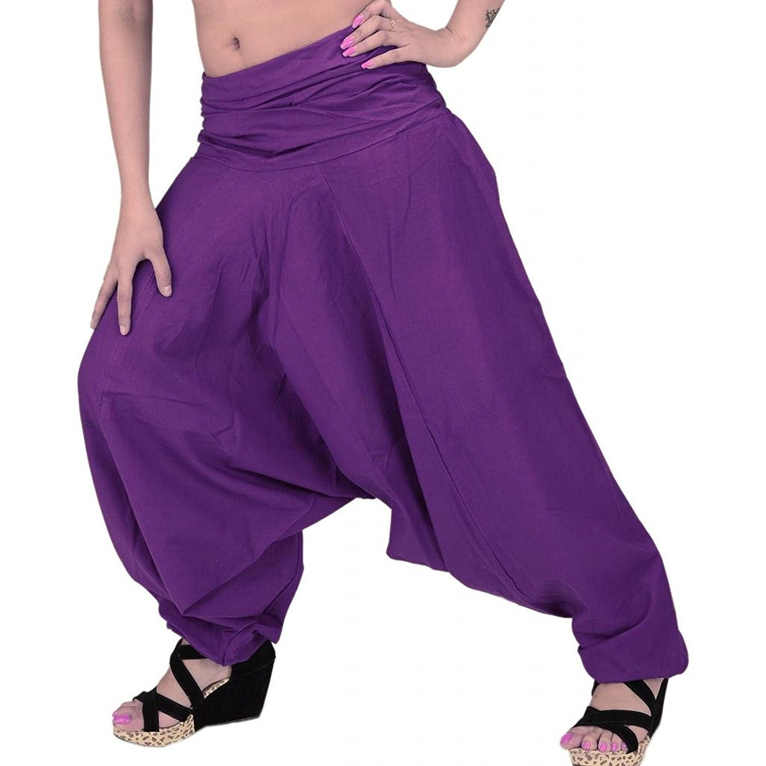 Winmaarc Pure Cotton Harem Indian Trouser Yoga Aladdin Harem Pants