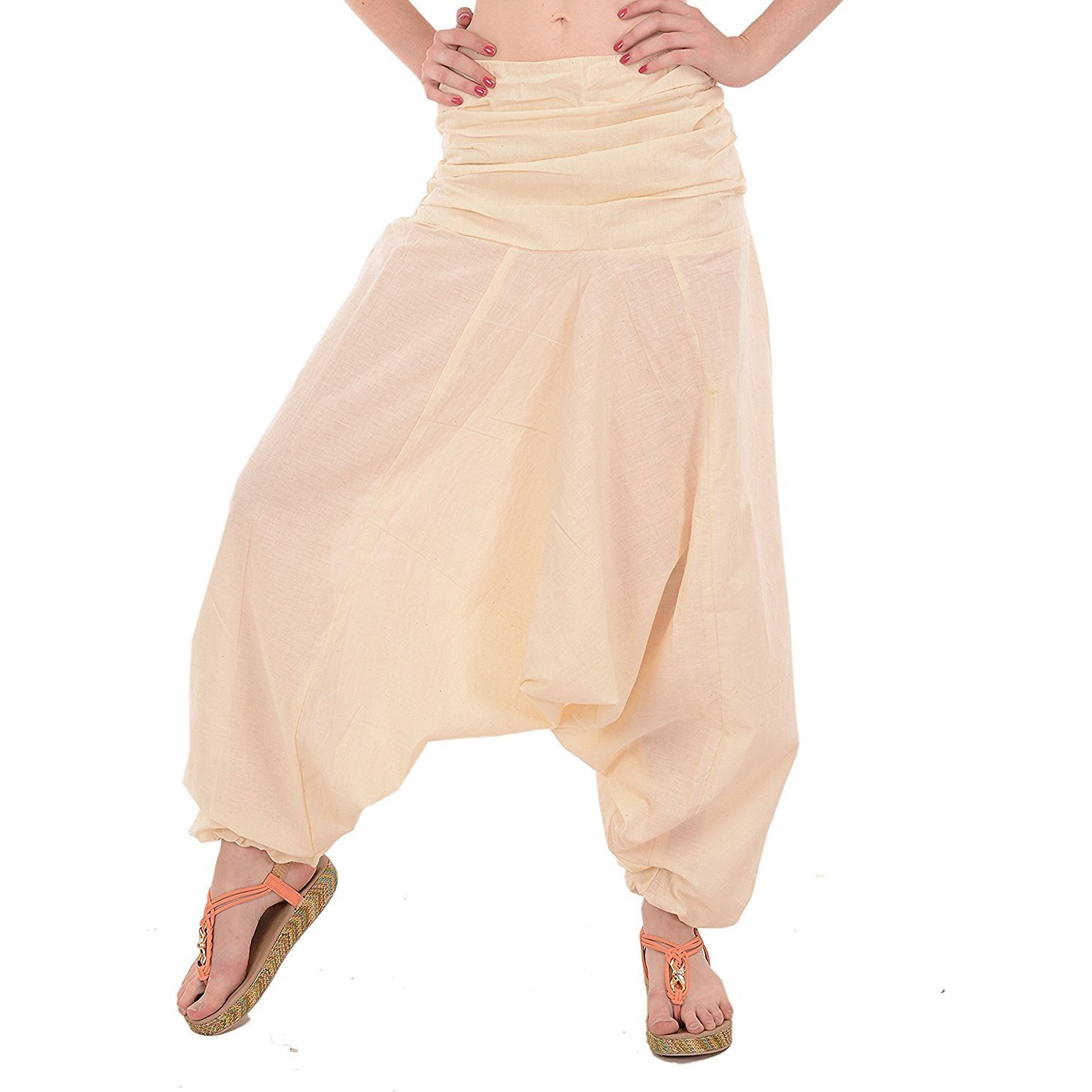 Winmaarc Pure Cotton Harem Indian Trouser Yoga Aladdin Harem Pants