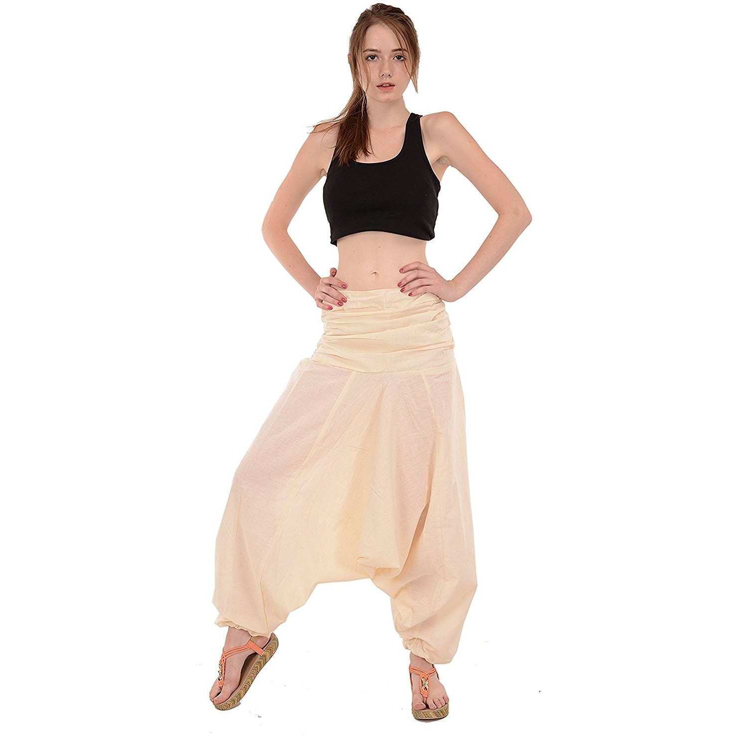 Winmaarc Pure Cotton Harem Indian Trouser Yoga Aladdin Harem Pants