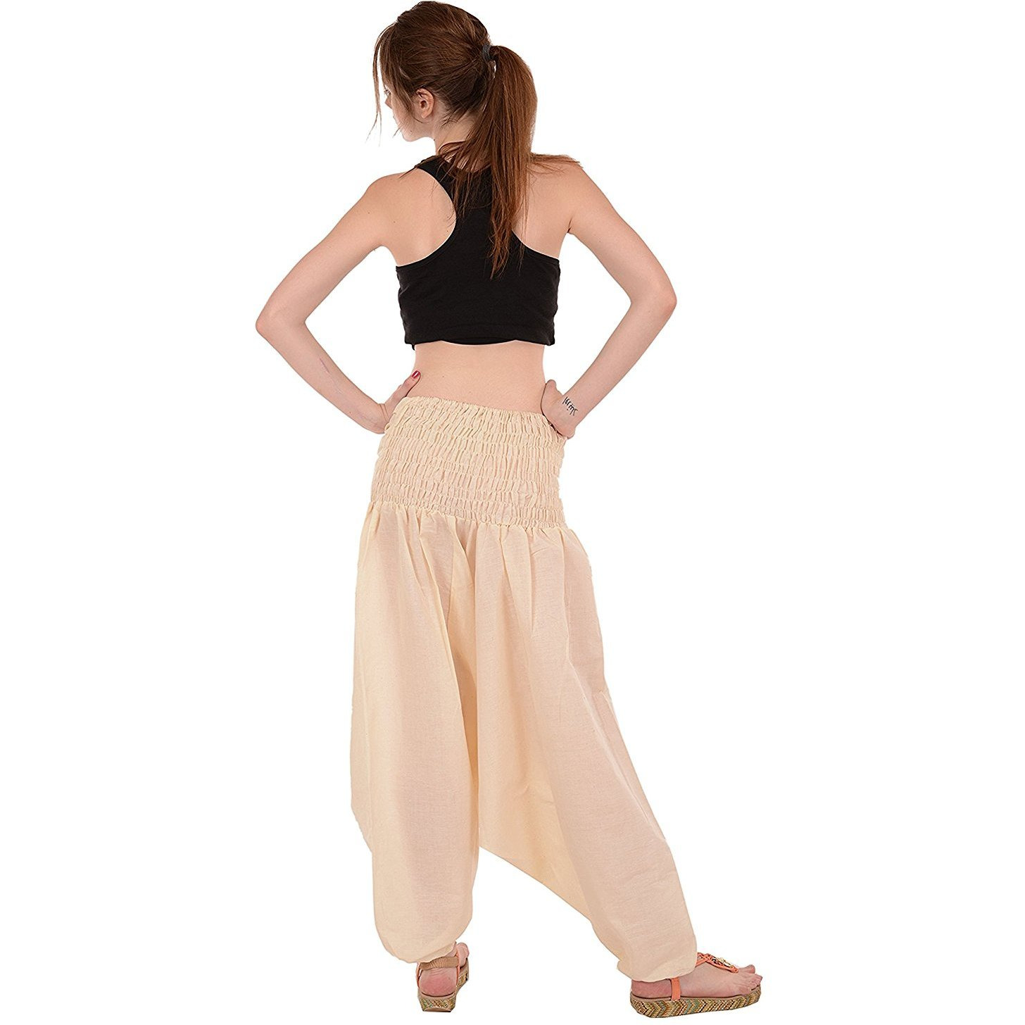 Winmaarc Pure Cotton Harem Indian Trouser Yoga Aladdin Harem Pants