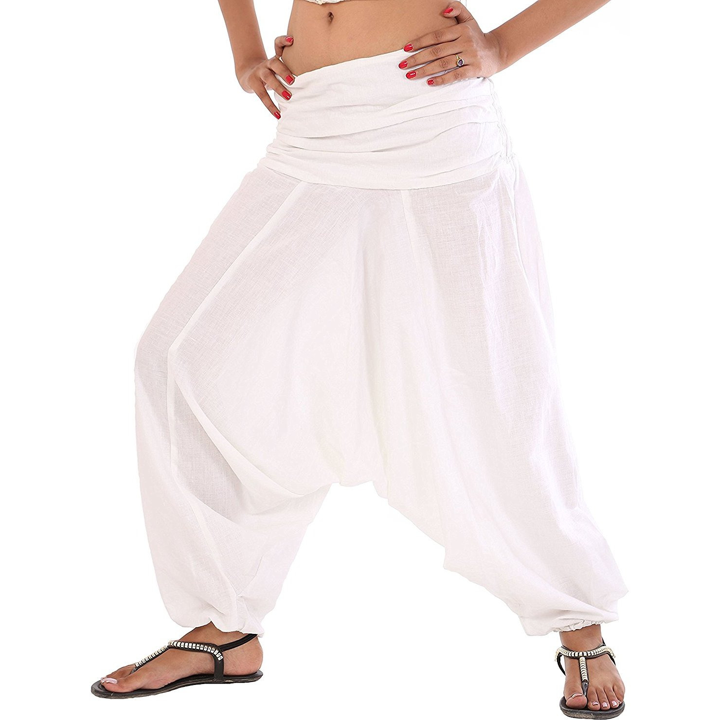 Winmaarc Pure Cotton Harem Indian Trouser Yoga Aladdin Harem Pants