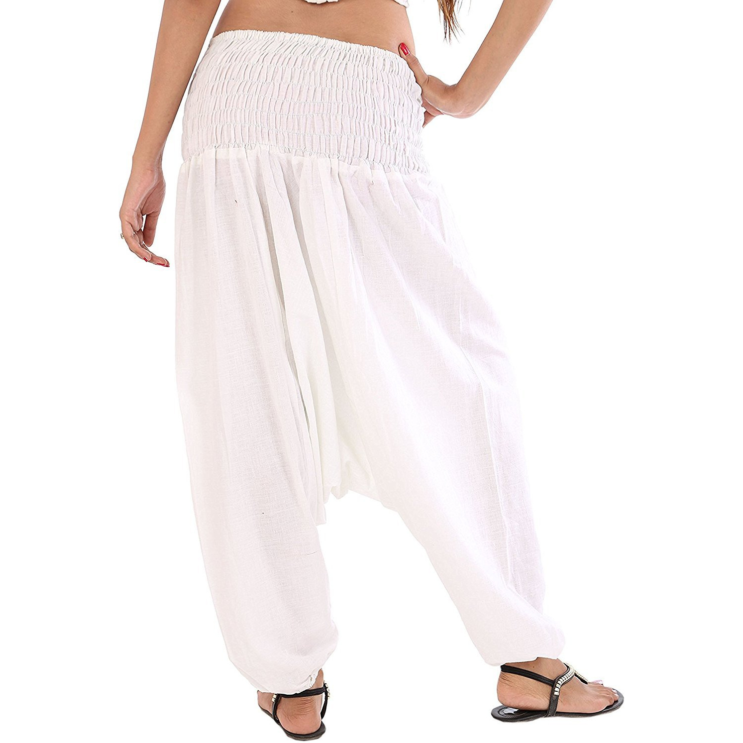 Winmaarc Pure Cotton Harem Indian Trouser Yoga Aladdin Harem Pants