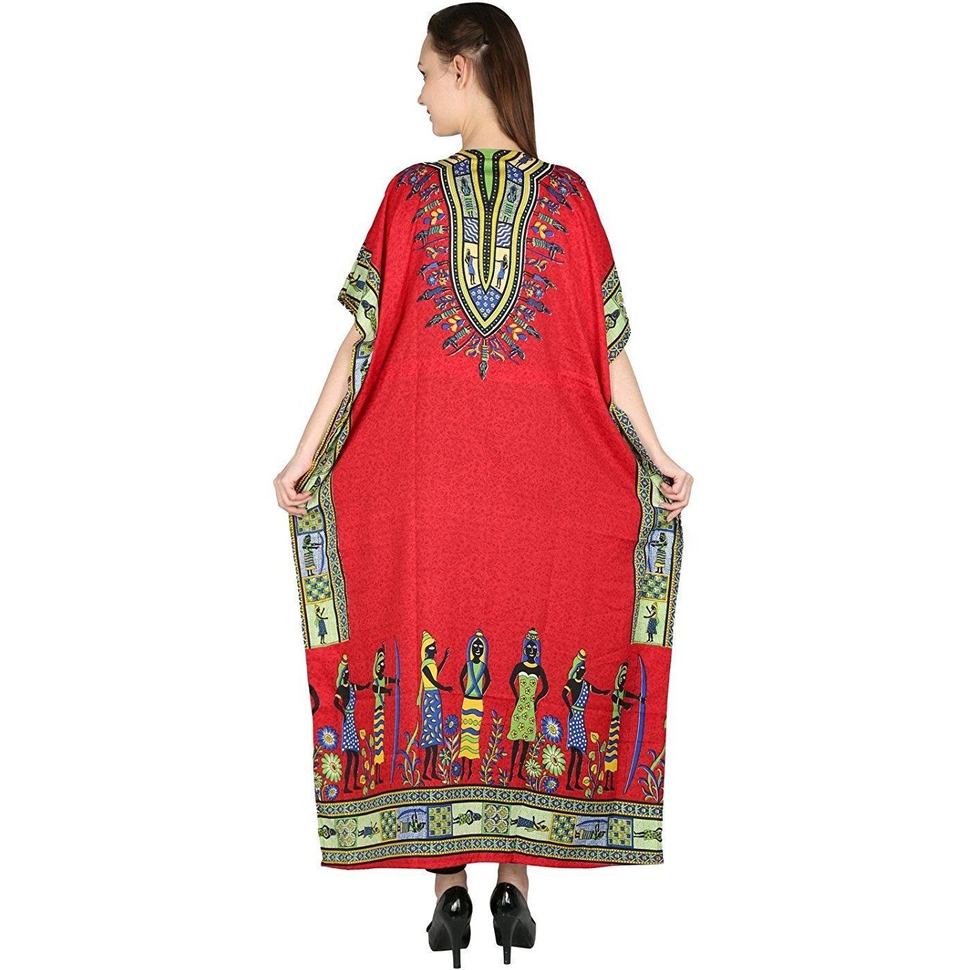 Winmaarc African Dashiki Kaftan Boho Hippe Dress Long length Maxi Caftan