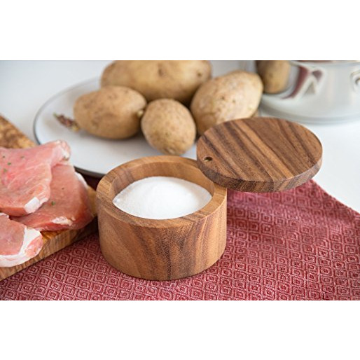 Winmaarc Appalachian Salt Cellar, Steam Which Wood Spice Storage