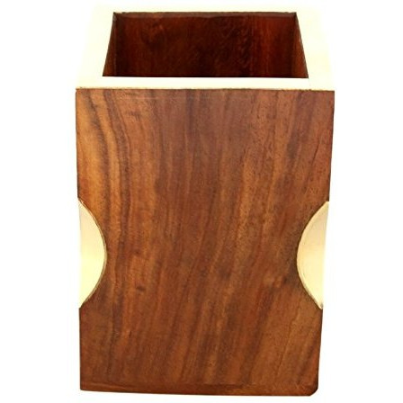 Winmaarc Handmade Wooden Pen Stand Pencil Holder Made In Sheesham Wood
