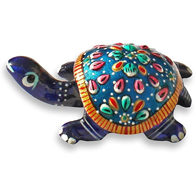 Winmaarc 3 Lucky Sea Turtle - Unique Metal Work Tortoise Figurine - Good Luck Charm and Feng Shui Item Decorations / Centerpiece / Home & Table Dcor