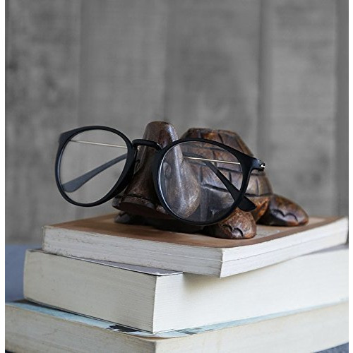 Winmaarc Wooden Spectacle Holder Turtle Eyeglass Stand Handmade Display Optical Glasses Accessories