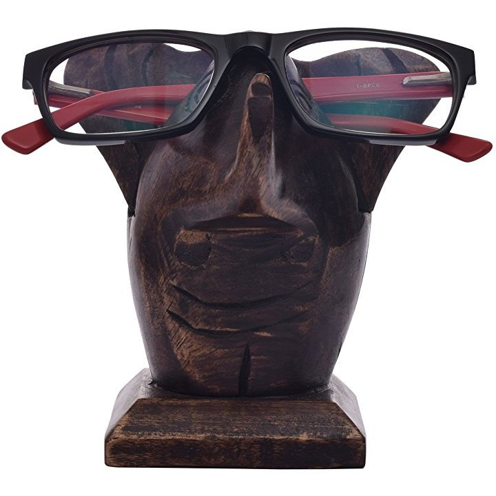 Winmaarc Wooden Spectacle Holder Elephant Eyeglass Stand Handmade Display Optical Glasses Accessories