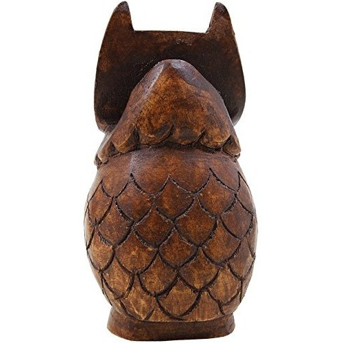 Winmaarc Wooden Owl Eyeglass Spectacle Holder Handmade Stand for Office Desk Home Dcor Gifts