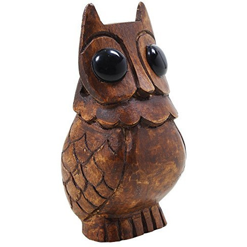 Winmaarc Wooden Owl Eyeglass Spectacle Holder Handmade Stand for Office Desk Home Dcor Gifts