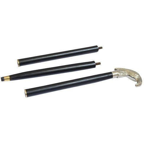 Winmaarc Wooden Cane Walking Stick With Metal Brass Handle for Men and Women