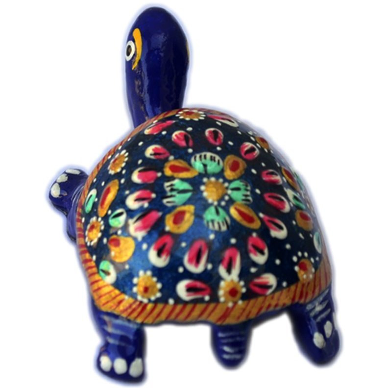 Winmaarc Lucky Sea Turtle Unique Metal Work Turtle Figurine Good Luck Charm 3 Inches