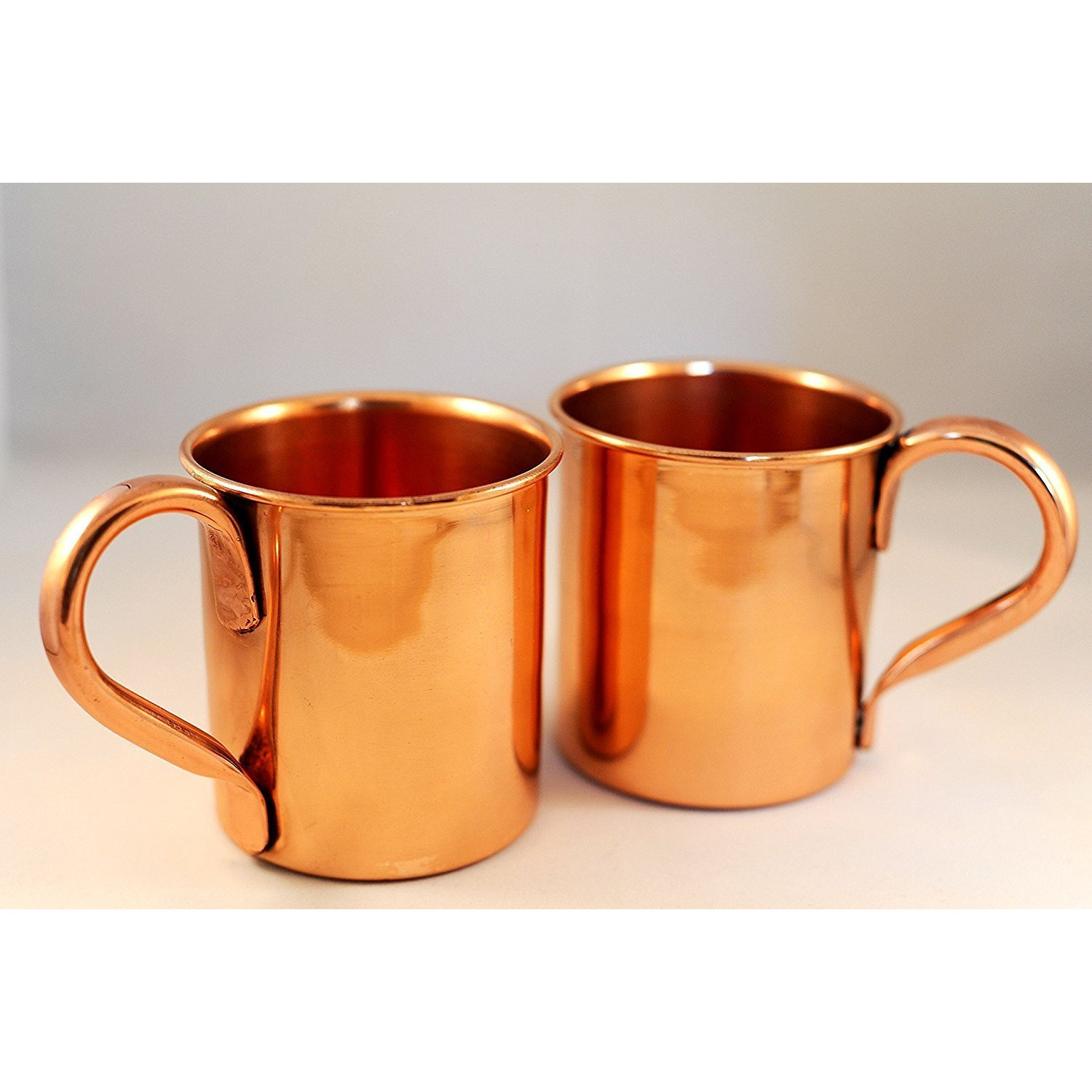 Winmaarc 100% Pure Heavy Gauge Copper Moscow Mule Mugs Set of 2 15 OZ