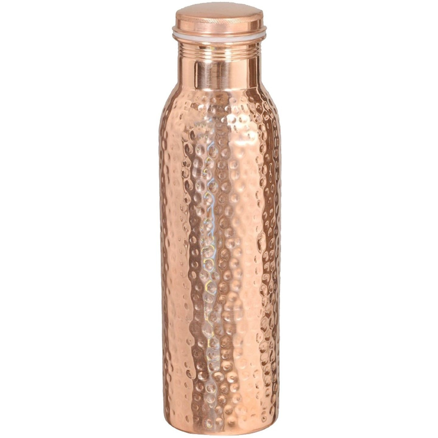 Winmaarc 100 % Pure Copper Hammered Water Bottle, Leak Proof Bottle Gift Item 900ML/30 OZ