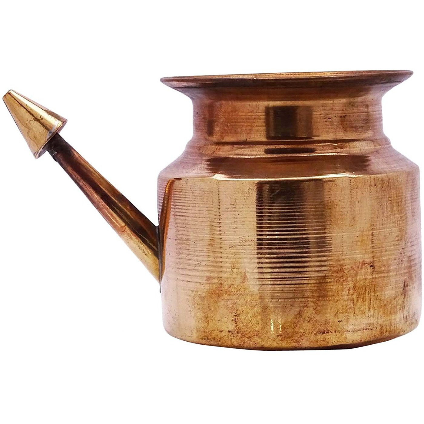 Winmaarc Pure Copper Ramjhara Prayer Kalash Neti Lota Traditional Hindu Pooja Item Pot