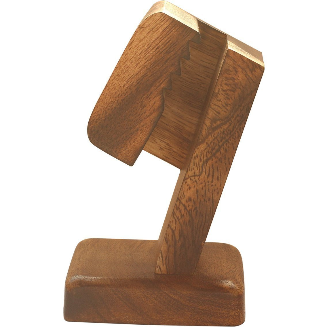 Winmaarc Wooden All Models Watch Stand Dock Station Platform Mango Wood Polish Watch Stand Burn finish
