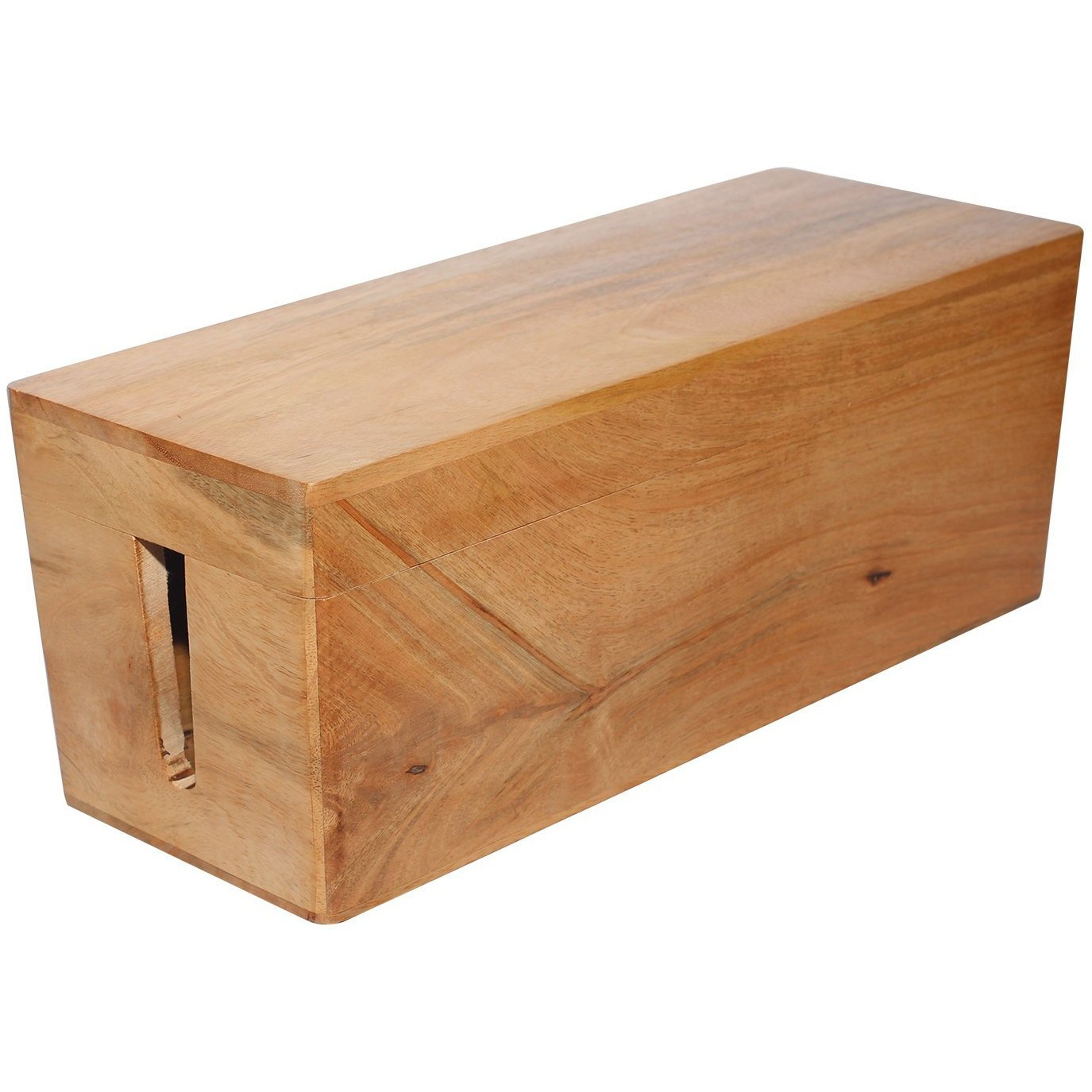 Winmaarc Handmade Wooden Cord - Cable Management Box 13x5 Inches