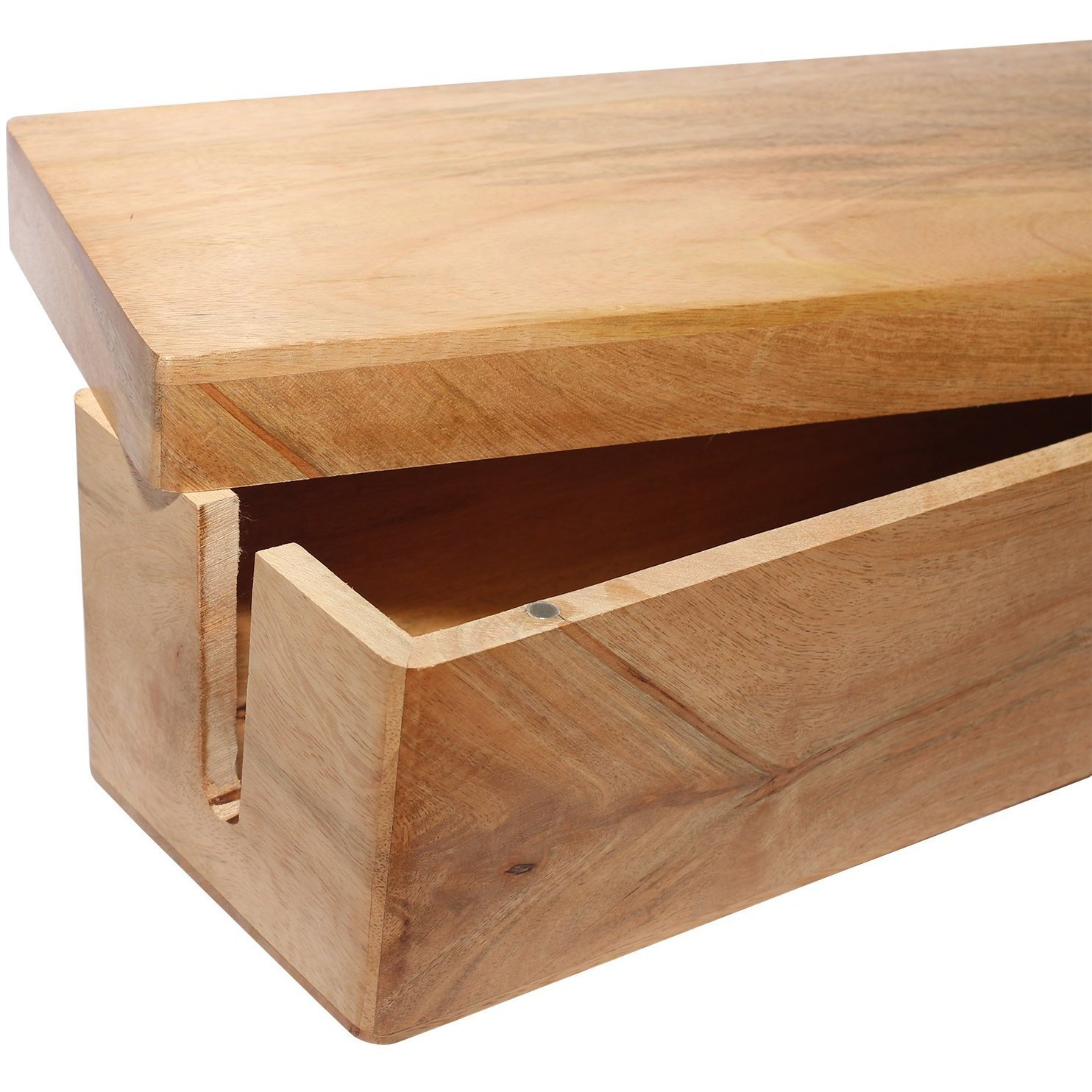Winmaarc Handmade Wooden Cord - Cable Management Box 13x5 Inches