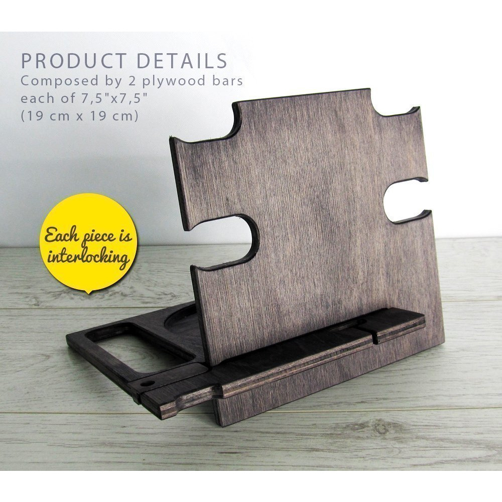 Winmaarc Wooden Mobile Docking Station Charging Station Phone Dock Desk Organizer