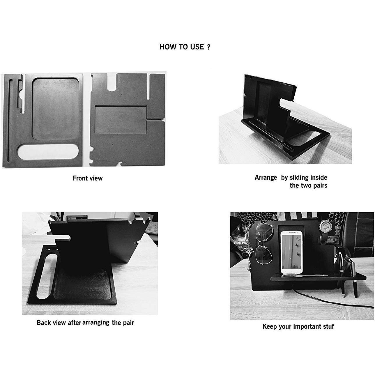 Winmaarc Wooden Mobile Docking Station For All Mobile Models Docking Charging Station Phone Dock Desk Organizer