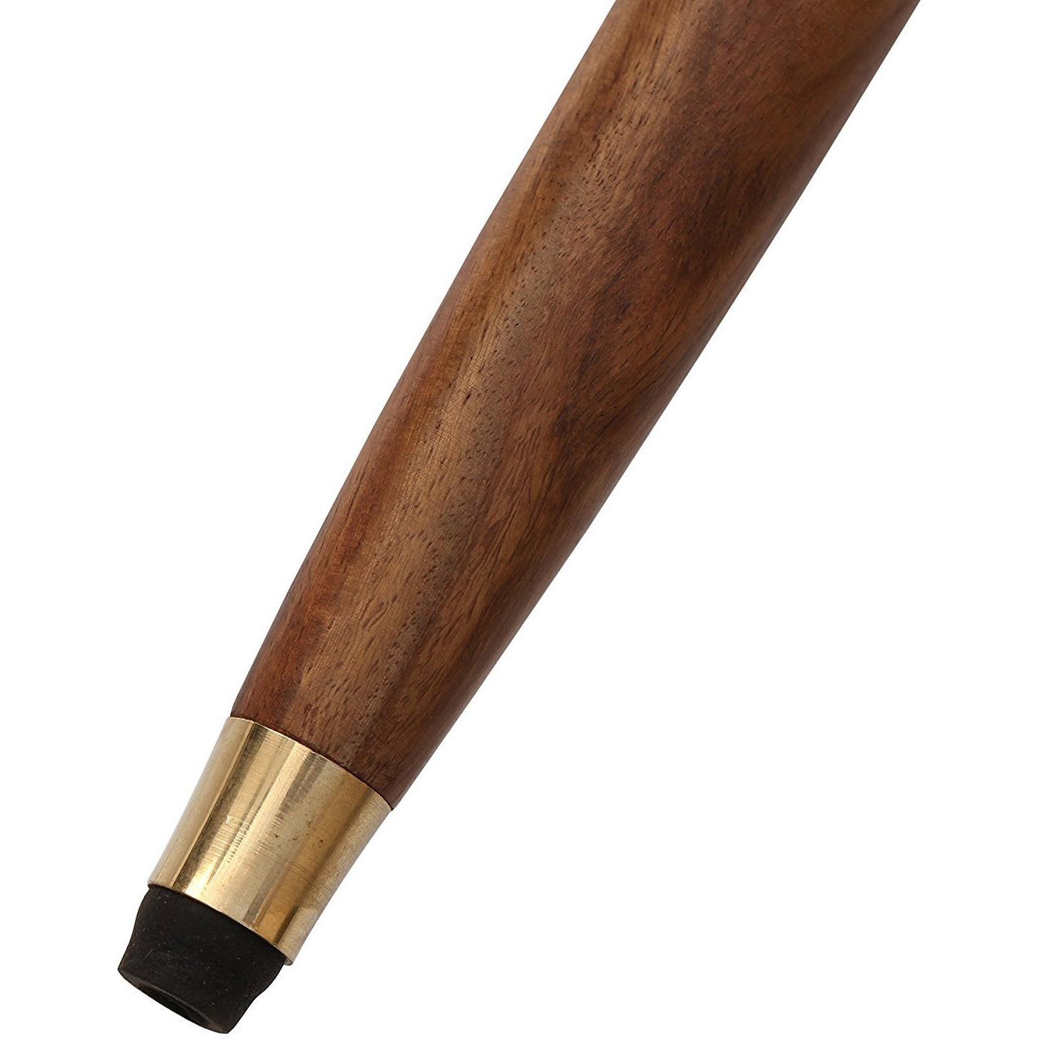 Winmaarc Wooden Walking Stick Decorated with Golden Handle Walking Stick for Men