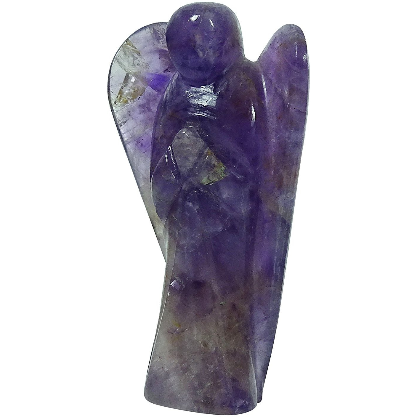 Winmaarc Stone Carved Stone Angel Reiki Healing Crystal Meditation Psychic Guardian Gift