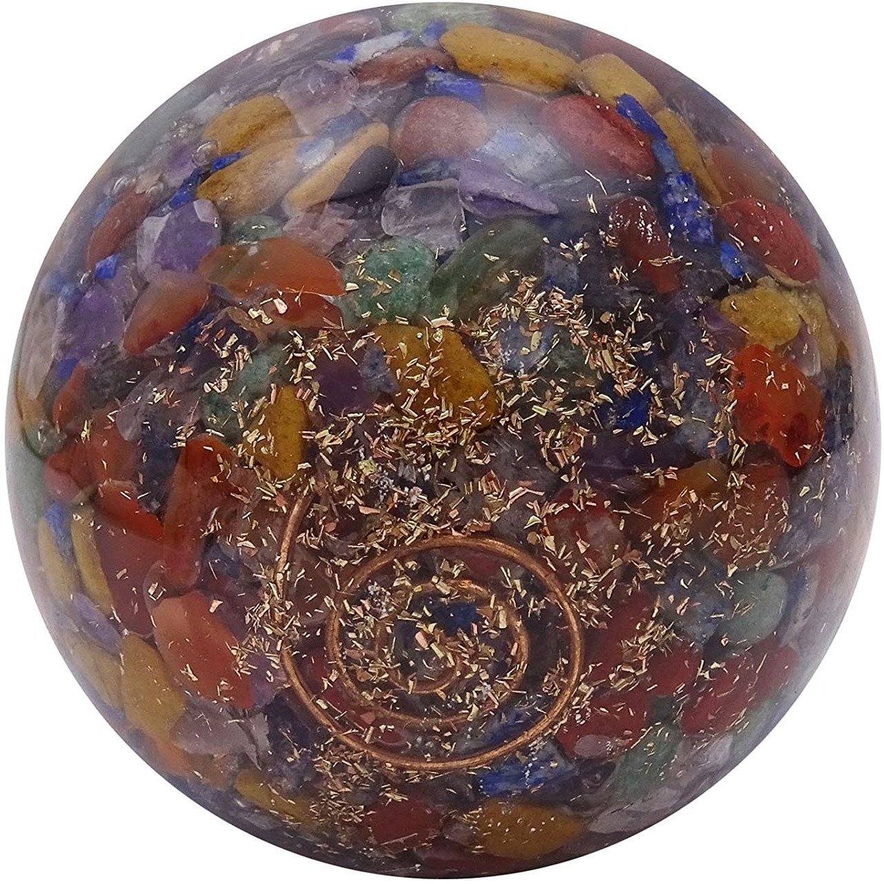 Winmaarc Reiki Healing Stone Ball Balancing Orgone Sphere Table Decor Gift