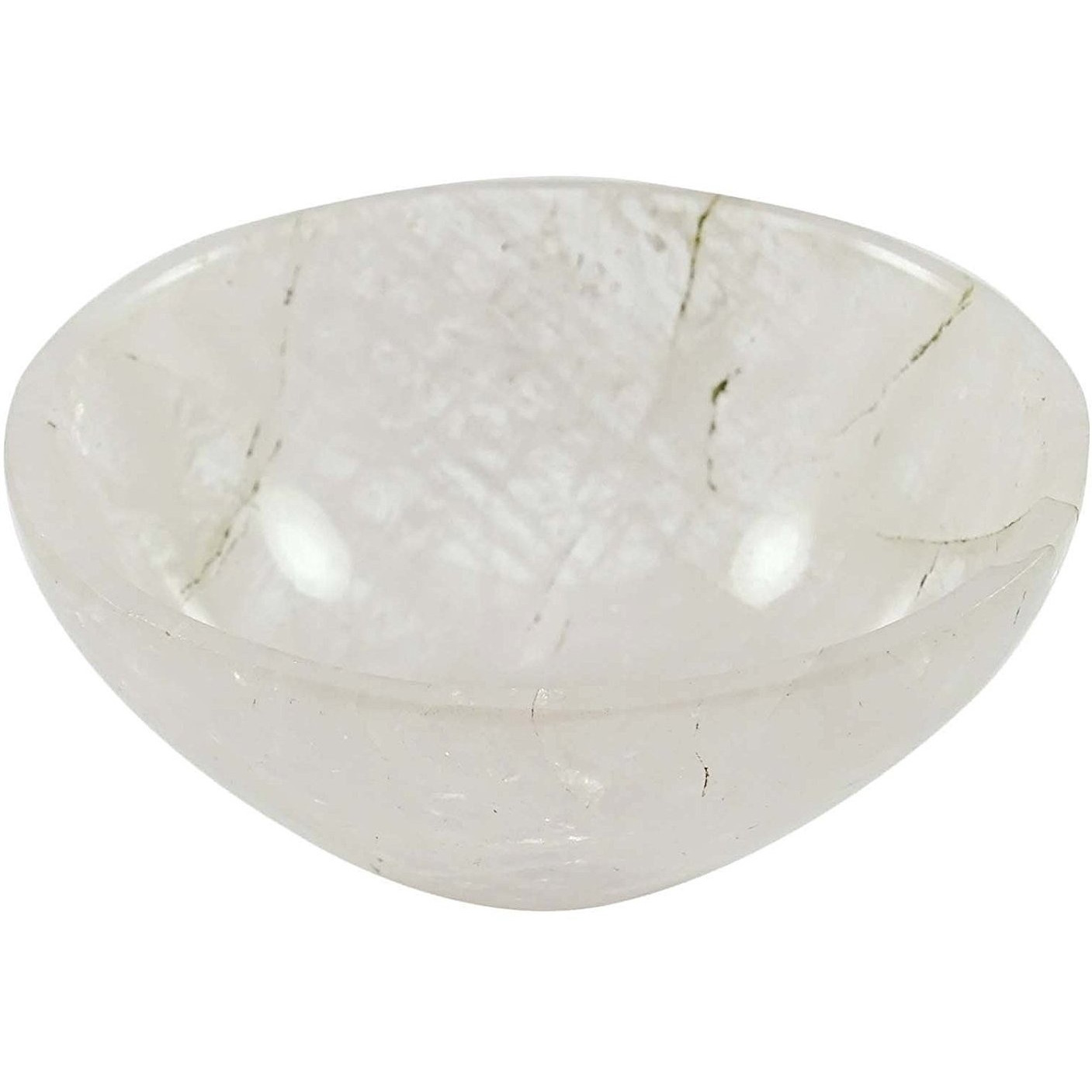 Winmaarc Hand Carved Bowl Reiki Healing Crystal Quartz Stone Energy Generator