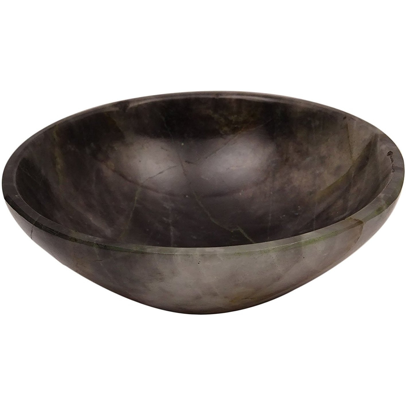 Winmaarc Hand Carved Bowl Reiki Healing Crystal Quartz Stone Energy Generator
