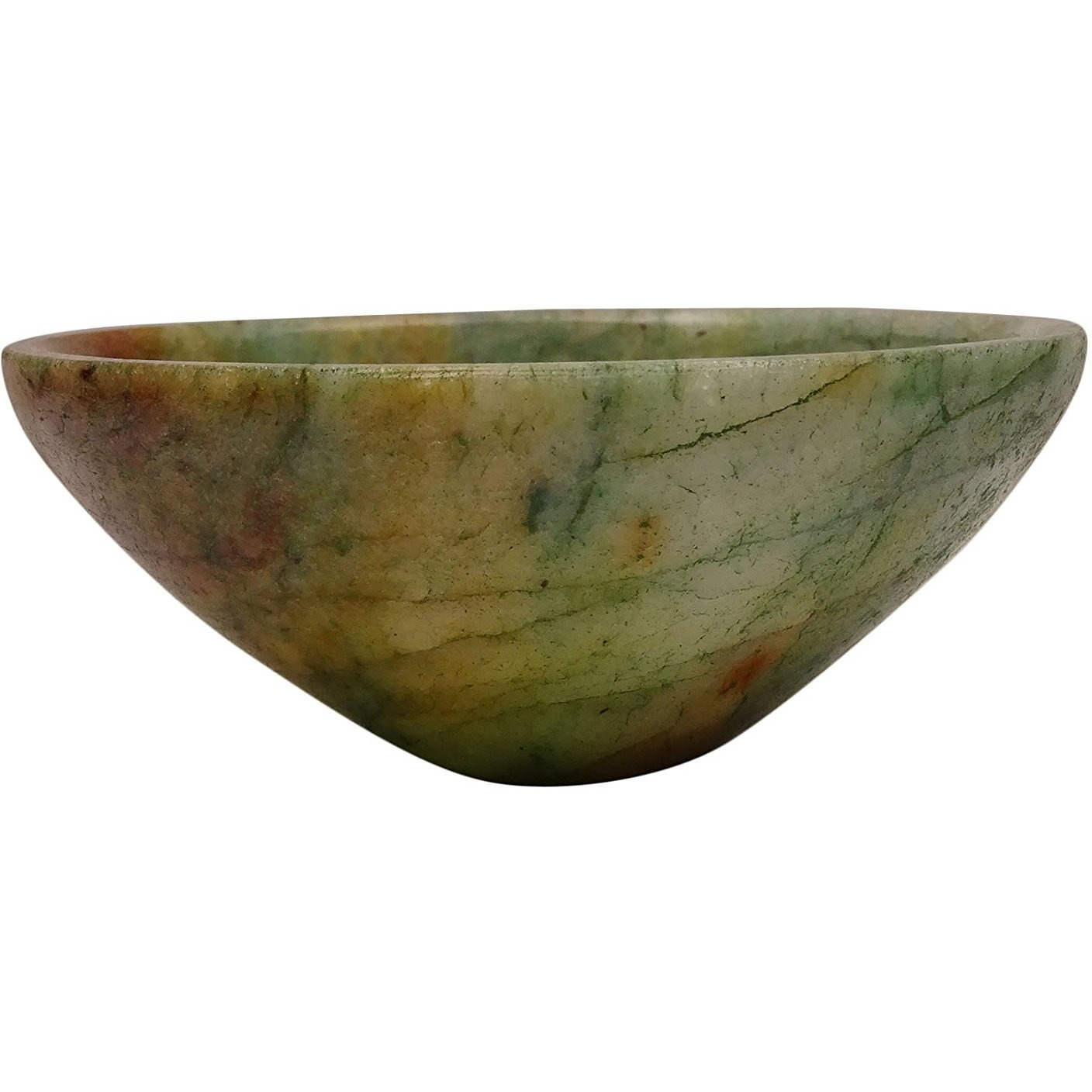 Winmaarc Hand Carved Bowl Reiki Healing Crystal Quartz Stone Energy Generator
