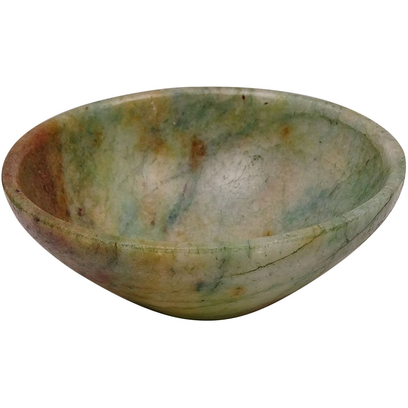 Winmaarc Hand Carved Bowl Reiki Healing Crystal Quartz Stone Energy Generator