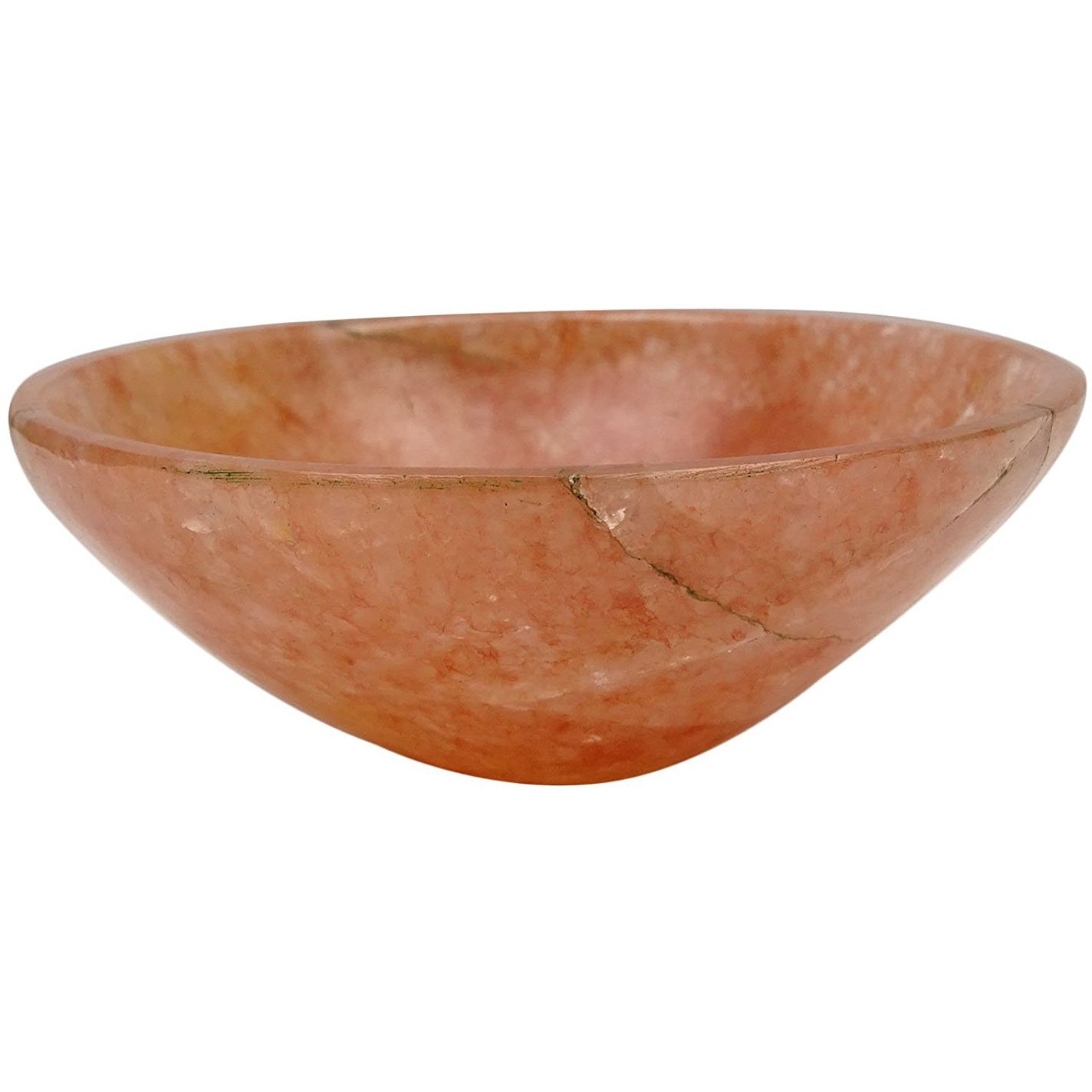 Winmaarc Hand Carved Bowl Reiki Healing Crystal Quartz Stone Energy Generator