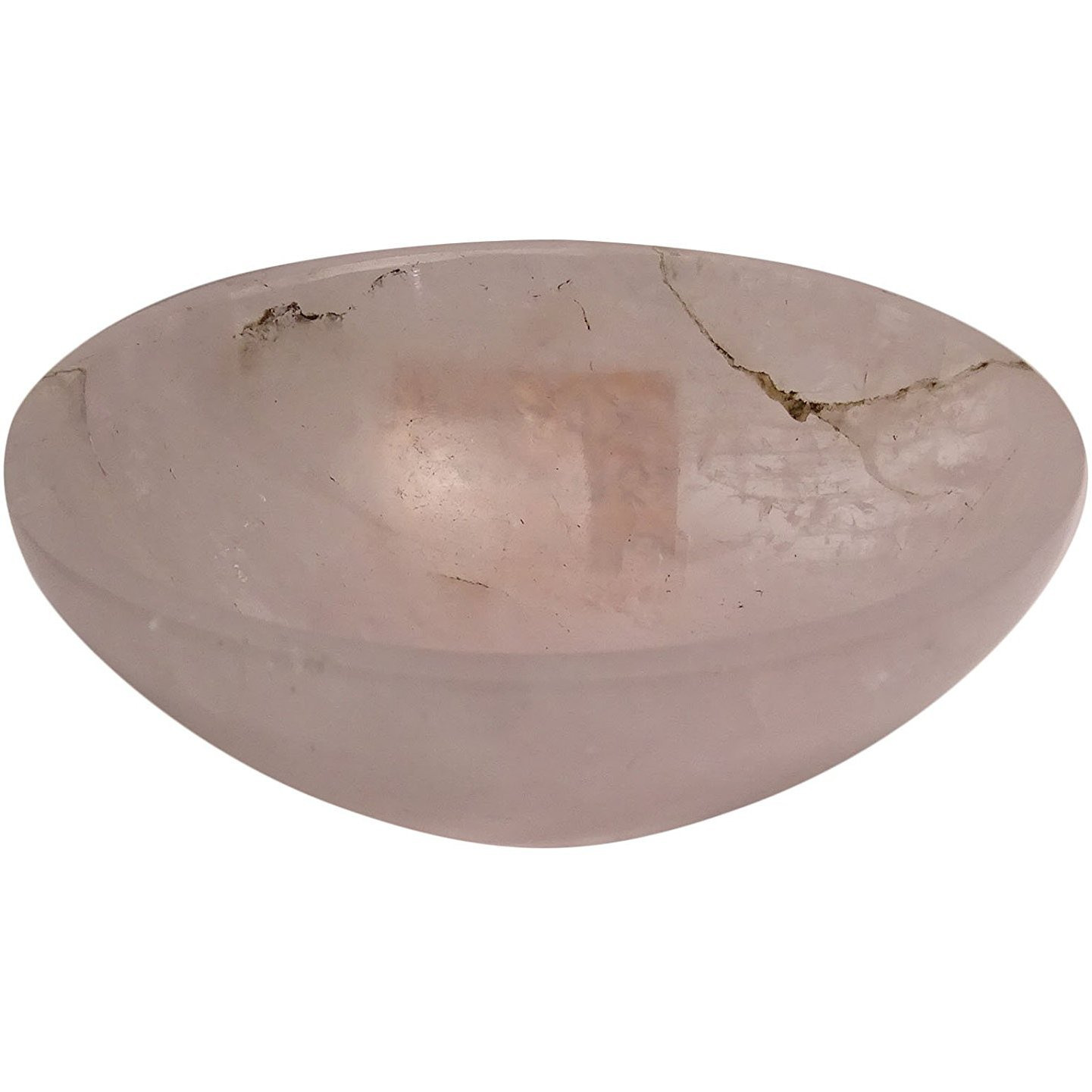 Winmaarc Hand Carved Bowl Reiki Healing Crystal Quartz Stone Energy Generator