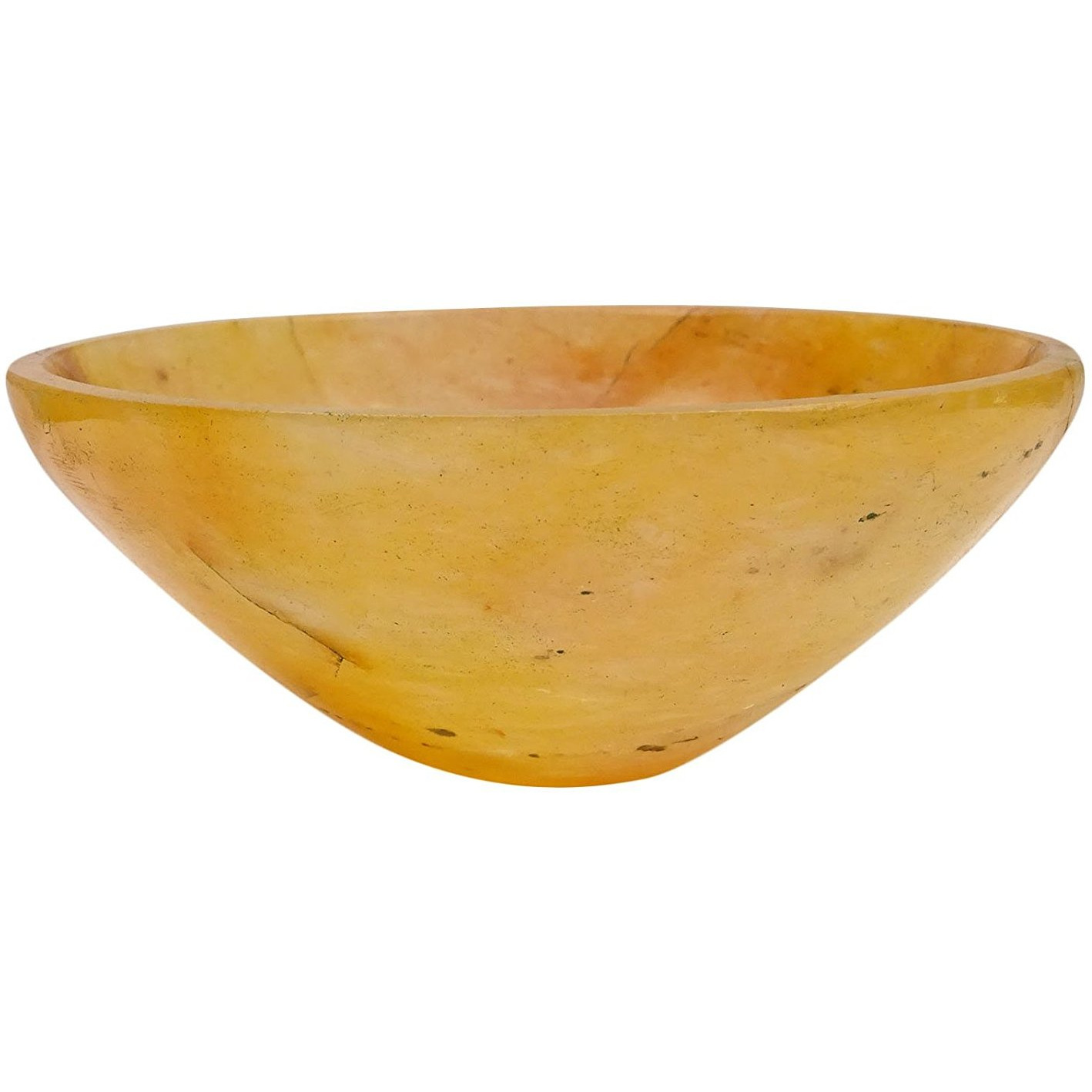 Winmaarc Hand Carved Bowl Reiki Healing Crystal Quartz Stone Energy Generator