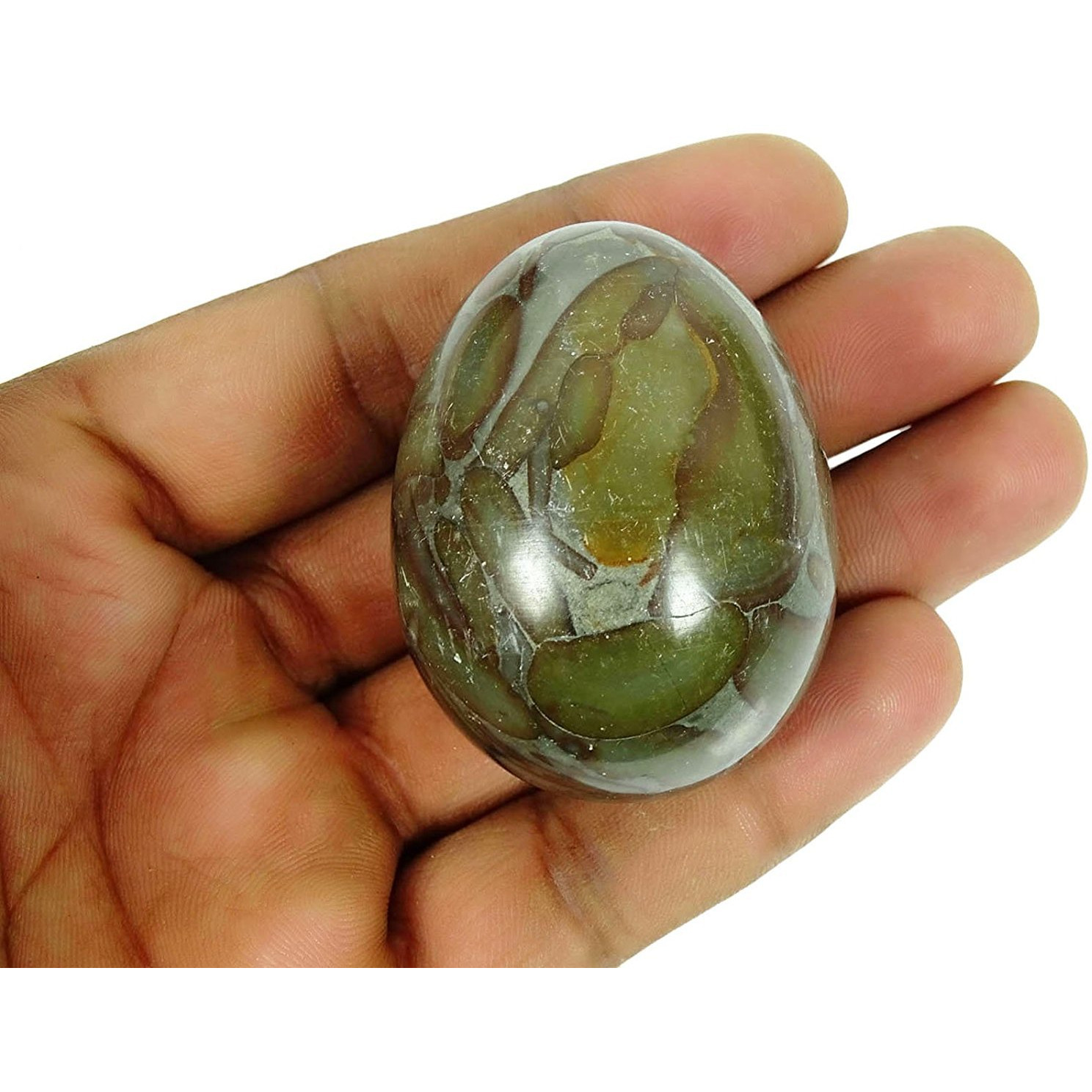 Winmaarc Decorative Paperweight Table Dcor Oval Shape Egg Stone