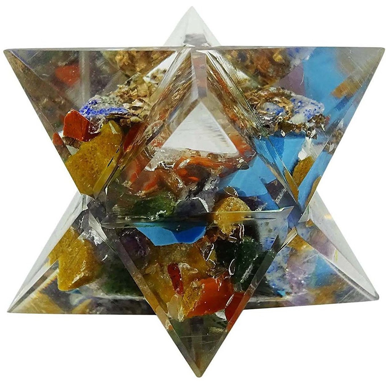 Winmaarc Reiki Healing Crystal Energy Generator 8 Point Star Merkaba Sacred Geometry