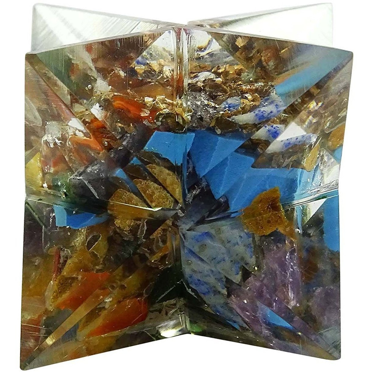 Winmaarc Reiki Healing Crystal Energy Generator 8 Point Star Merkaba Sacred Geometry